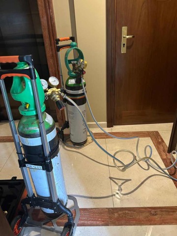 Gas trazador para localizar fugas de agua